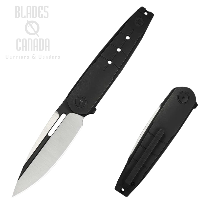 WE Knife Hull Flipper Folding Knife, Limited Edition, M390 Satin, Titanium Black, WE24046-1 (image for) WE Knife Hull Flipper Folding Knife, Limited Edition, M390 Satin, Titanium Black, WE24046-1