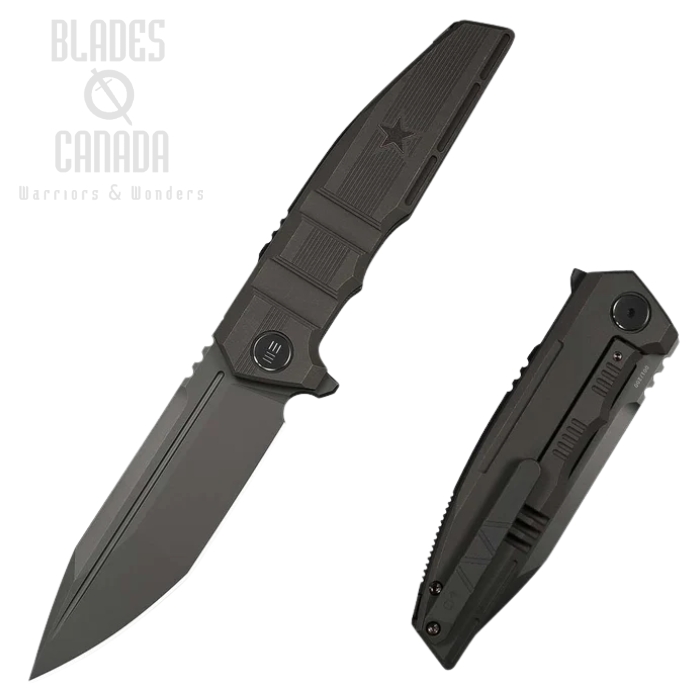 WE Knife Breach Flipper Framelock Knife, Limited Edition, M390 Dark Grey SW, Titanium Charcoal Grey, WE25077-1 (image for) WE Knife Breach Flipper Framelock Knife, Limited Edition, M390 Dark Grey SW, Titanium Charcoal Grey, WE25077-1