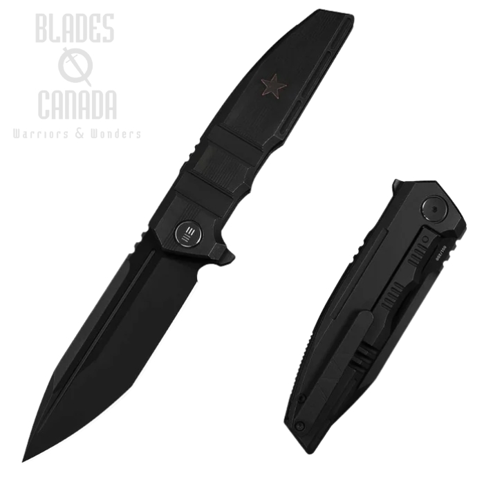 WE Knife Breach Flipper Framelock Knife, Limited Edition, M390 Black Brushed, Titanium Black, WE25077-2 (image for) WE Knife Breach Flipper Framelock Knife, Limited Edition, M390 Black Brushed, Titanium Black, WE25077-2