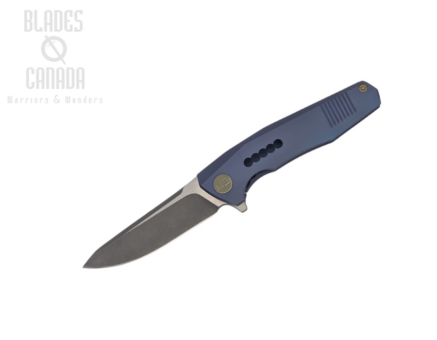 WE Knife 603F Flipper Framelock Knife, S35VN Two-Tone, Titanium Purple/Blue, 603F