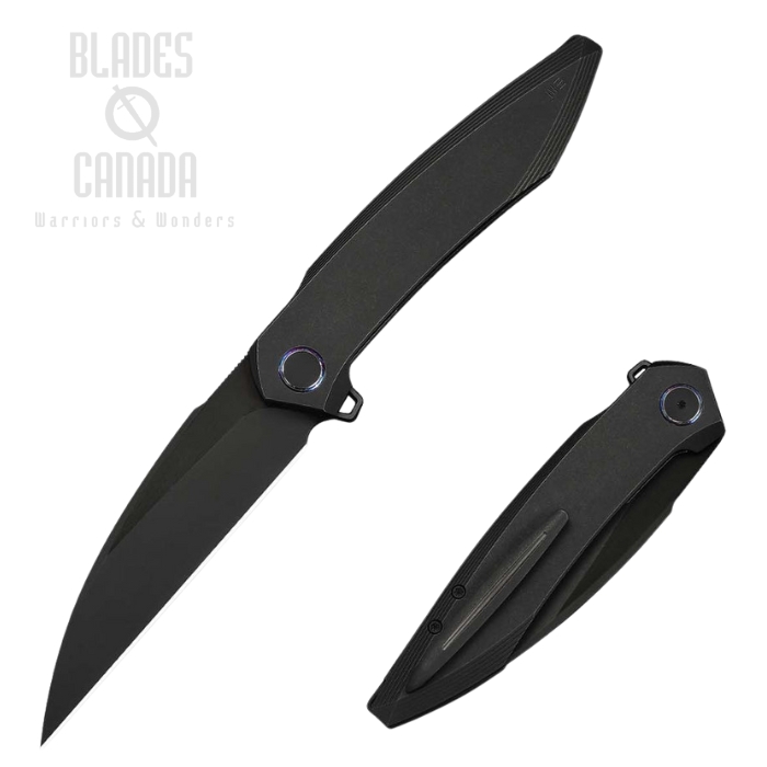 We Knife Fluxor Flipper Folding Knife, M390 Black SW, Titanium Black, WE23071-1 (image for) We Knife Fluxor Flipper Folding Knife, M390 Black SW, Titanium Black, WE23071-1
