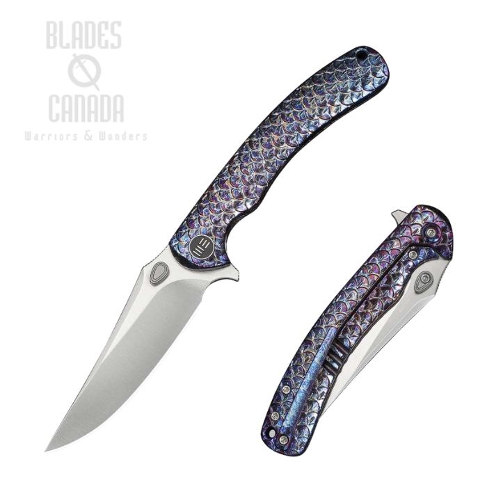 WE Knife Dracarys Flipper Framelock Knife, Limited Edition, M390 Satin, Titanium Flamed, WE25061B-3 (image for) WE Knife Dracarys Flipper Framelock Knife, Limited Edition, M390 Satin, Titanium Flamed, WE25061B-3
