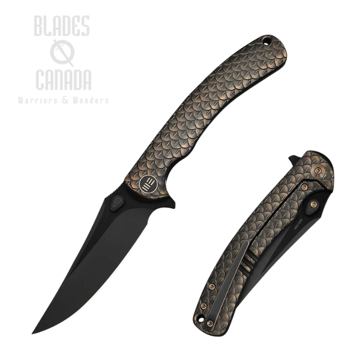 WE Knife Dracarys Flipper Framelock Knife, Limited Edition, M390 Black SW, Titanium Bronze/Black, WE25061B-4 (image for) WE Knife Dracarys Flipper Framelock Knife, Limited Edition, M390 Black SW, Titanium Bronze/Black, WE25061B-4