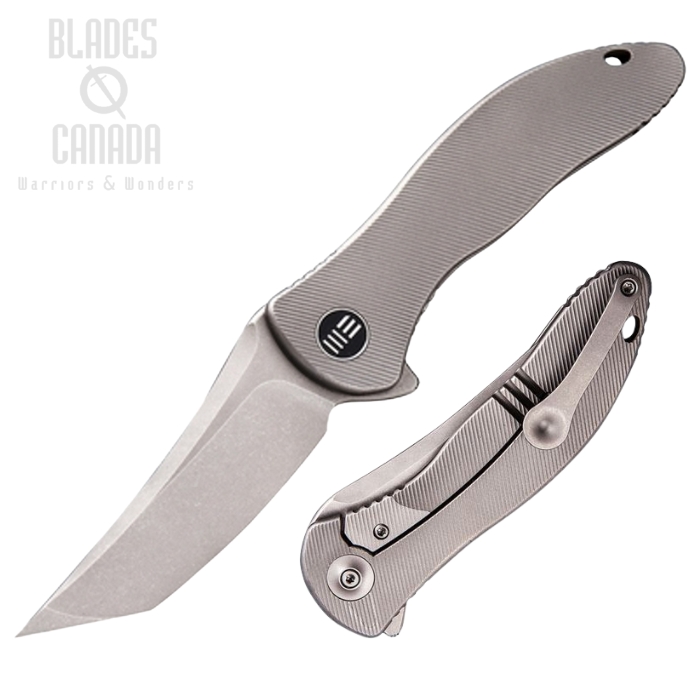 WE Knife Synergy 2 Flipper Framelock Knife, M390, Titanium, 912A