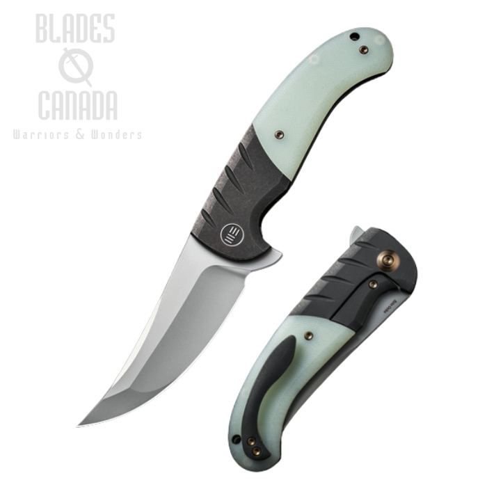 WE Knife Curvaceous Flipper Framelock Knife, CPM 20CV, Titanium/G10, WE20012-3 WE Knife Curvaceous Flipper Framelock Knife, CPM 20CV, Titanium/G10, WE20012-3