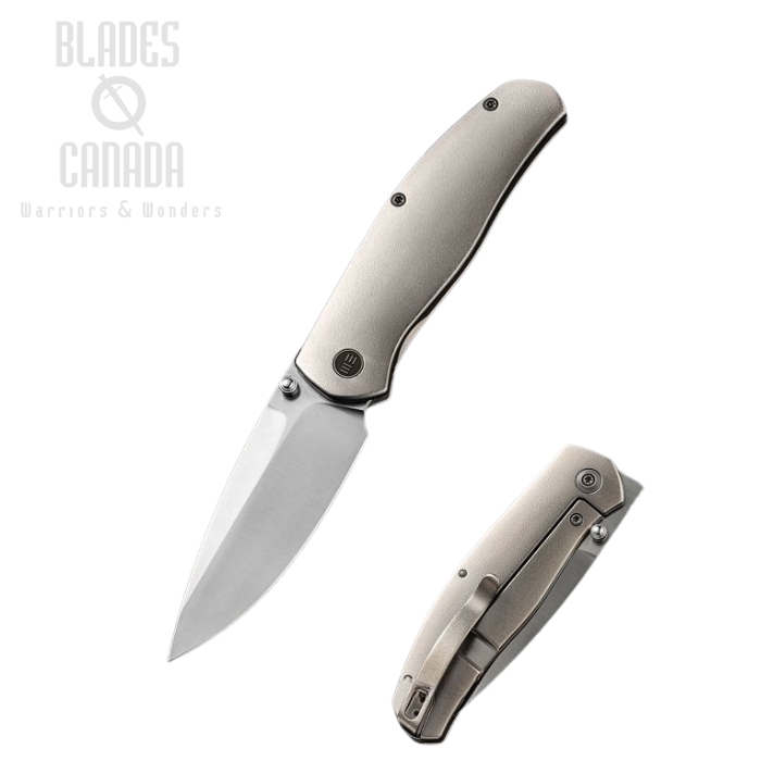 WE Knife Esprit Flipper Framelock Knife, CPM 20CV Black, Titanium/CF, 20025A-C (image for) WE Knife Esprit Flipper Framelock Knife, CPM 20CV Black, Titanium/CF, 20025A-C