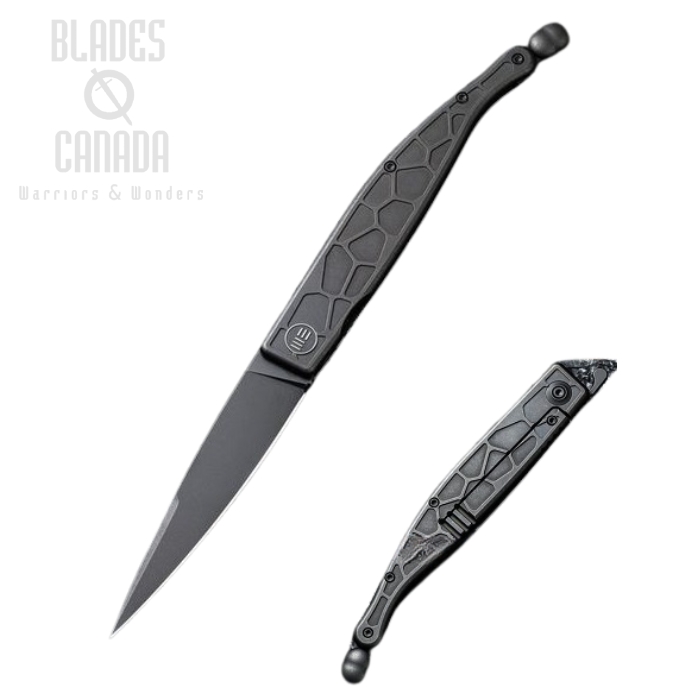 WE Knife Roman Framelock Folding Knife, S35VN Black, Titanium Black, WE2008C (image for) WE Knife Roman Framelock Folding Knife, S35VN Black, Titanium Black, WE2008C