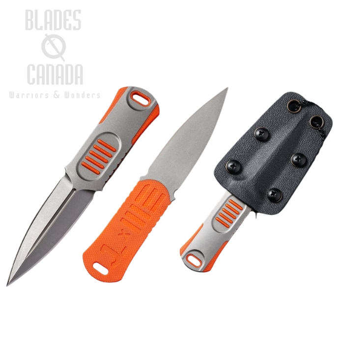 WE Knife OSS Dagger Fixed Blade Knife, 20CV, Stainless/G10 Orange, WE2017B (image for) WE Knife OSS Dagger Fixed Blade Knife, 20CV, Stainless/G10 Orange, WE2017B
