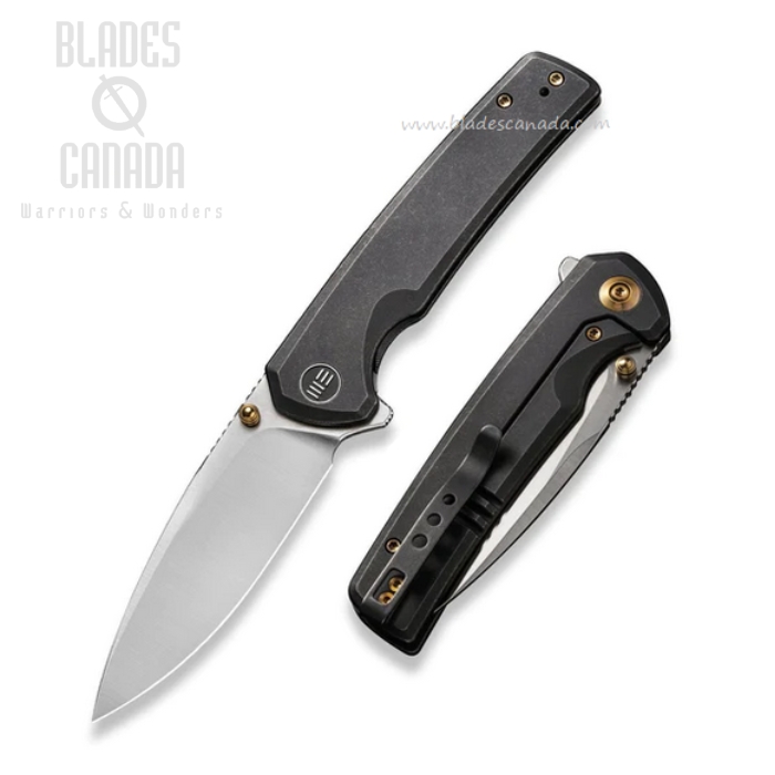 WE Knife Subjugator Flipper Framelock Knife, CPM 20CV, Titanium Black, 21014C-2 (image for) WE Knife Subjugator Flipper Framelock Knife, CPM 20CV, Titanium Black, 21014C-2