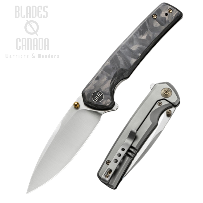 WE Knife Subjugator Flipper Framelock Knife, CPM 20CV, Carbon Fiber/Ti, 21014D-1 (image for) WE Knife Subjugator Flipper Framelock Knife, CPM 20CV, Carbon Fiber/Ti, 21014D-1