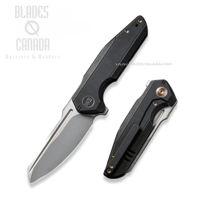 WE Knife StarHawk Flipper Framelock Knife, CPM 20CV, Titanium Black, WE21017-3 (image for) WE Knife StarHawk Flipper Framelock Knife, CPM 20CV, Titanium Black, WE21017-3