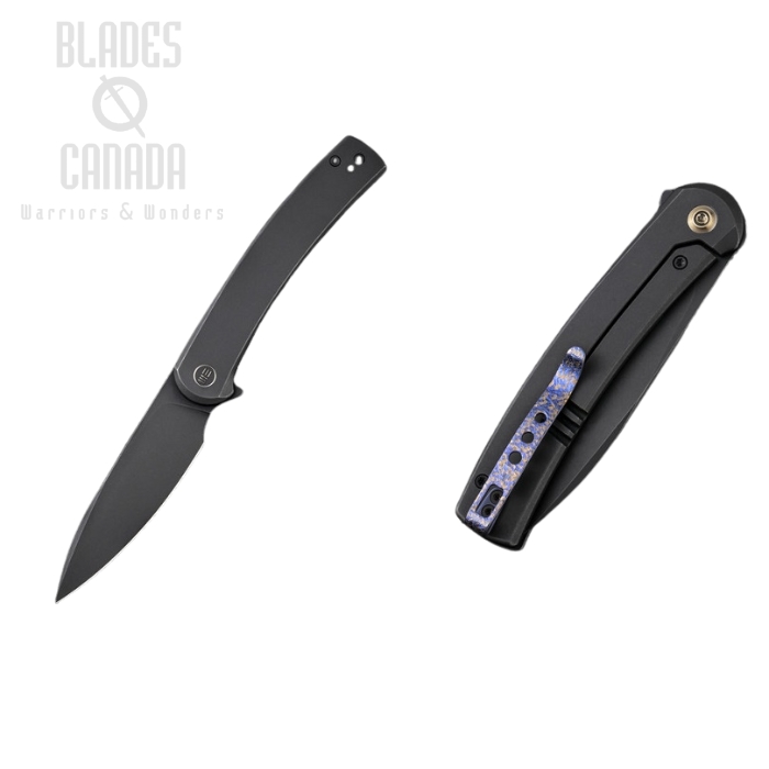 WE Knife Upshot Flipper Framelock Knife, Ltd Edition, CPM 20CV Black, Titanium Black, WE2102B (image for) WE Knife Upshot Flipper Framelock Knife, Ltd Edition, CPM 20CV Black, Titanium Black, WE2102B