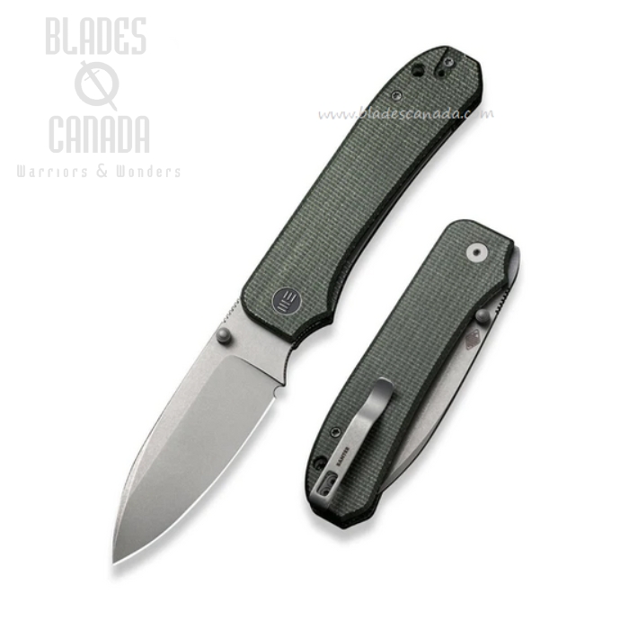 WE Knife Big Banter Folding Knife, CPM 20CV, Micarta Green, 21045-2 (image for) WE Knife Big Banter Folding Knife, CPM 20CV, Micarta Green, 21045-2