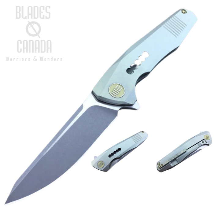 WE Knife 603H Flipper Framelock Knife, S35VN Stonewash, Titanium Green, WE603H (image for) WE Knife 603H Flipper Framelock Knife, S35VN Stonewash, Titanium Green, WE603H