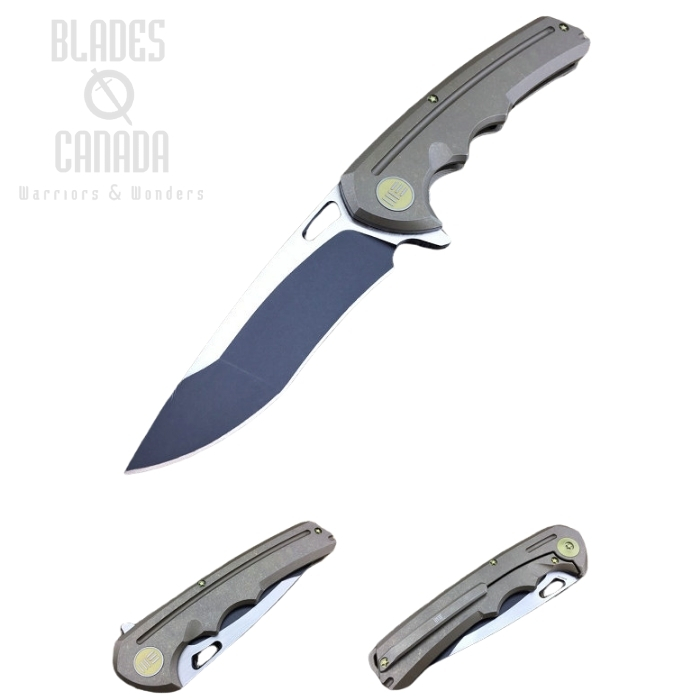 WE Knife 611I Flipper Framelock Knife, S35VN Two-Tone, Titanium Bronze, 611I (image for) WE Knife 611I Flipper Framelock Knife, S35VN Two-Tone, Titanium Bronze, 611I