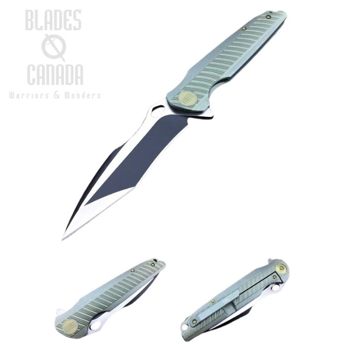WE Knife 612E Flipper Framelock Knife, S35VN Two-Tone, Titanium, 612E (image for) WE Knife 612E Flipper Framelock Knife, S35VN Two-Tone, Titanium, 612E