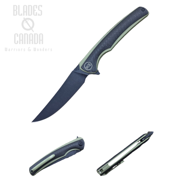 WE Knife 704CFI Flipper Folding Knife, M390, Titanium Gold/Carbon Fiber, WE704CFI (image for) WE Knife 704CFI Flipper Folding Knife, M390, Titanium Gold/Carbon Fiber, WE704CFI