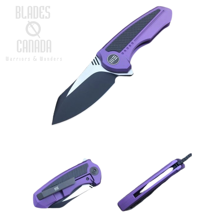 WE Knife Valiant Flipper Framelock Knife, S35VN Black SW, Titanium Purple, WE717A (image for) WE Knife Valiant Flipper Framelock Knife, S35VN Black SW, Titanium Purple, WE717A