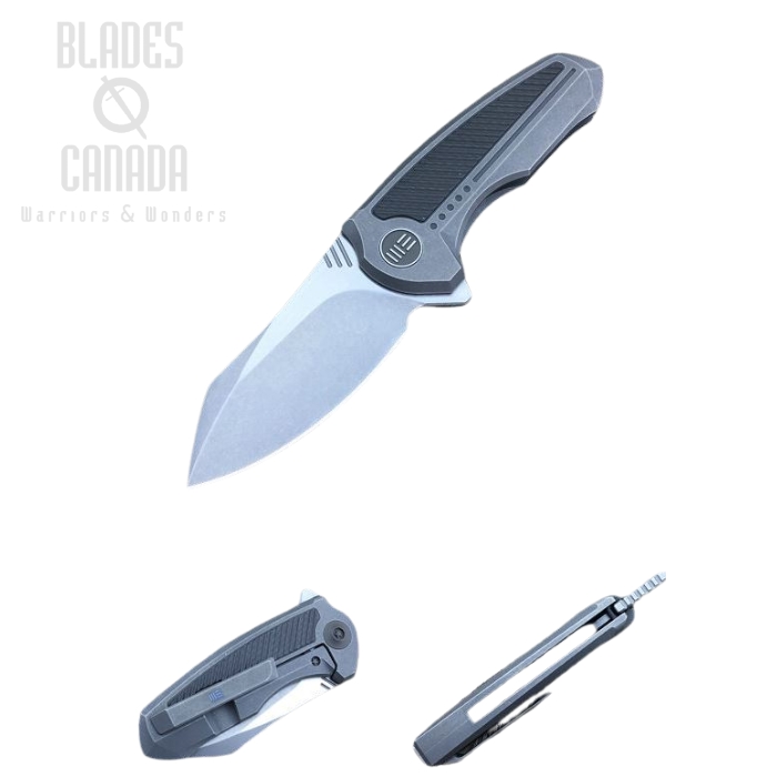 WE Knife Valiant Flipper Framelock Knife, S35VN, Titanium Grey, WE717H (image for) WE Knife Valiant Flipper Framelock Knife, S35VN, Titanium Grey, WE717H