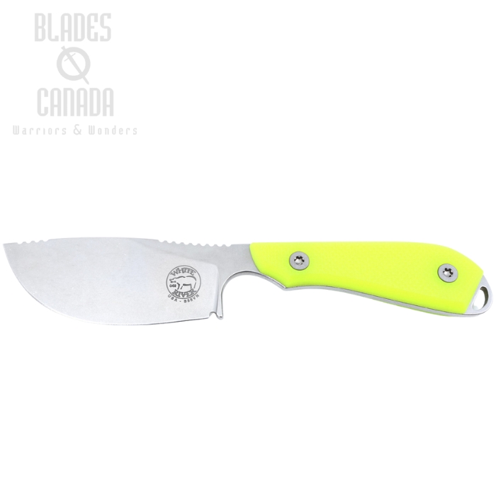 White River M1 Skinner Fixed Blade Knife, CPM S35VN, G10 Hi-Vis Textured, WRM1-SKN-THV