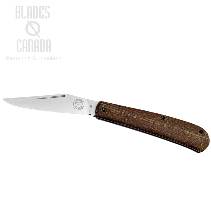 White River Trailhead Trapper Folding Knife, CPM S35VN, Micarta Natural, WRTHT-BNA