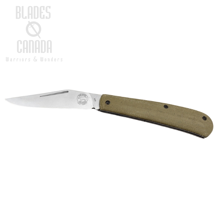 White River Trailhead Trapper Folding Knife, CPM S35VN, Micarta OD, WRTHT-MOD