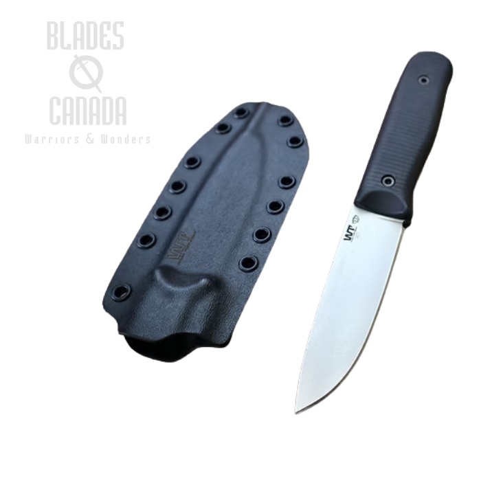 Work Tuff Gear Forester Gen 3 Fixed Blade Knife, K329 Satin, G10 Black, Kydex Sheath (image for) Work Tuff Gear Forester Gen 3 Fixed Blade Knife, K329 Satin, G10 Black, Kydex Sheath
