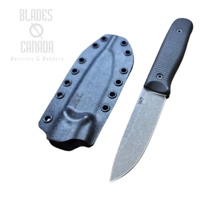 Work Tuff Gear Forester Gen 3 Fixed Blade Knife, K329 Dark Washed, G10 Black, Kydex Sheath (image for) Work Tuff Gear Forester Gen 3 Fixed Blade Knife, K329 Dark Washed, G10 Black, Kydex Sheath
