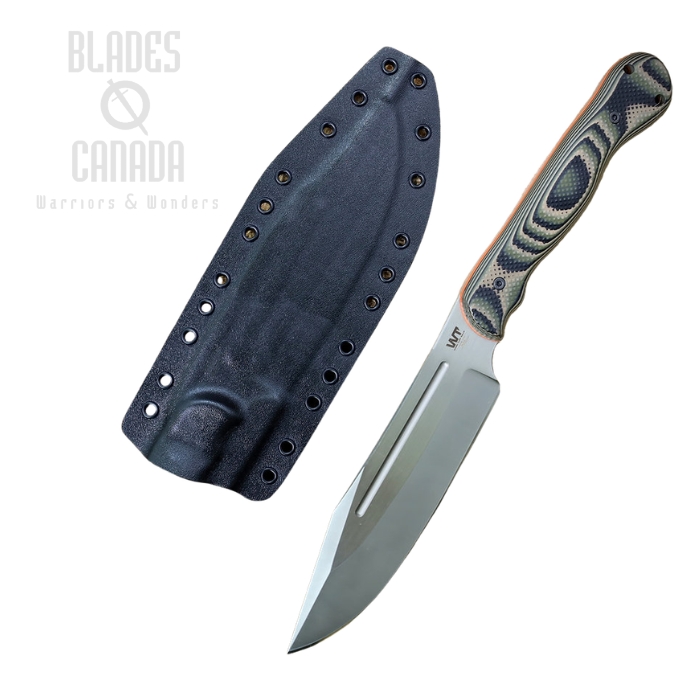 Work Tuff Gear JX Omega Fixed Blade Knife, K329 Satin Two-Tone, G10 Jungle Camo, Kydex Sheath (image for) Work Tuff Gear JX Omega Fixed Blade Knife, K329 Satin Two-Tone, G10 Jungle Camo, Kydex Sheath