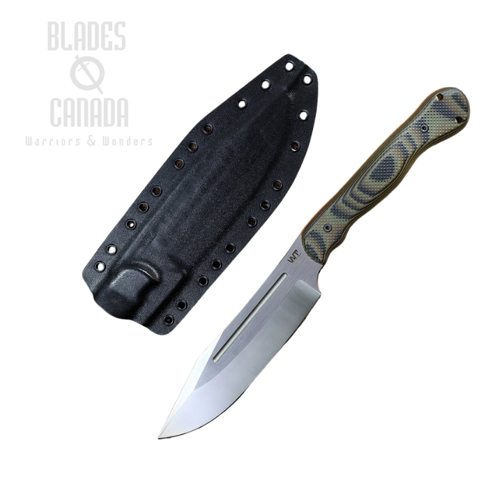 Work Tuff Gear JX Omega Fixed Blade Knife, K329 Satin Two-Tone, G10 Wilderness Camo w/Red Liner, Kydex Sheath (image for) Work Tuff Gear JX Omega Fixed Blade Knife, K329 Satin Two-Tone, G10 Wilderness Camo w/Red Liner, Kydex Sheath