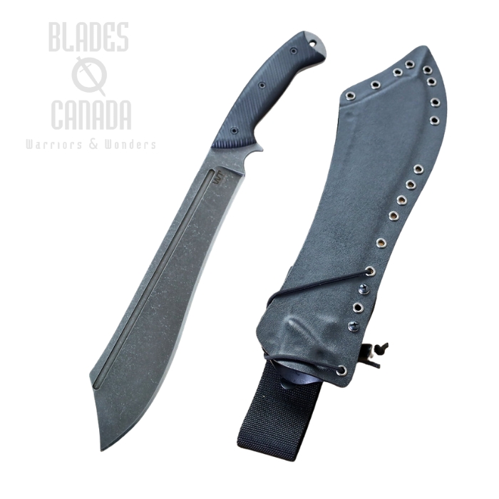 Work Tuff Gear WarHammer Fixed Blade Knife, SK85 Dark Washed, G10 Black, Kydex Sheath (image for) Work Tuff Gear WarHammer Fixed Blade Knife, SK85 Dark Washed, G10 Black, Kydex Sheath
