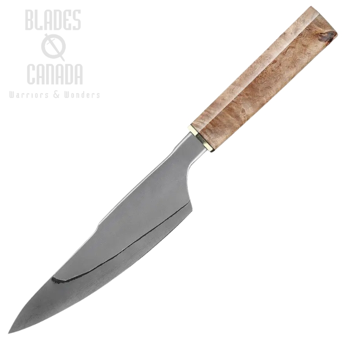 Xin Cutlery Chef's Knife, 440C Core San Mai Acid Etched, Burl Maple Handle, XC141 Xin Cutlery Chef's Knife, 440C Core San Mai Acid Etched, Burl Maple Handle, XC141