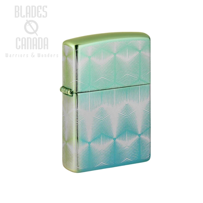 Zippo Pattern Design Lighter, High Polish Teal, 49813