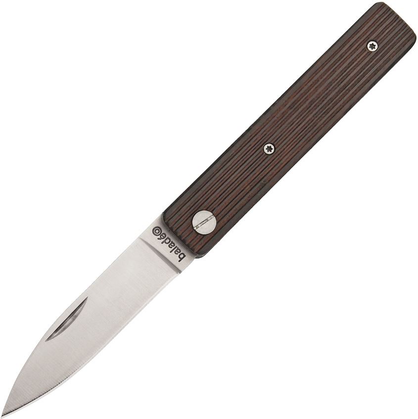 Baladeo Papagayo Folding Knife, 420 Stainless, Granadilla Wood, BALECO330