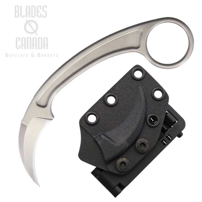 Bastinelli Pika Fixed Blade Karambit, N690Co, Kydex Sheath, BC-12SW