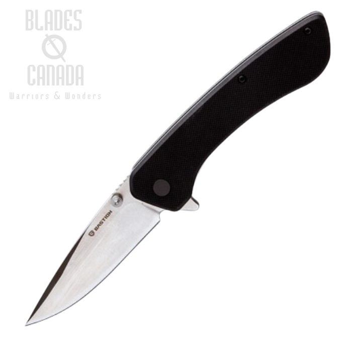 Bastion Sidekick Flipper Folding Knife, D2, G10 Black, BSTN2382