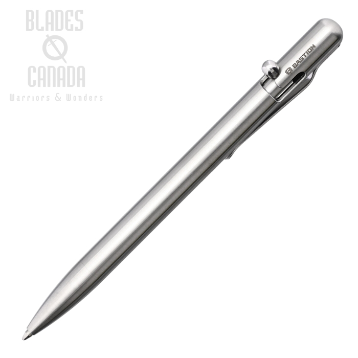 Bastion Slim Bolt Action Pen, Stainless Steel, BSTN259