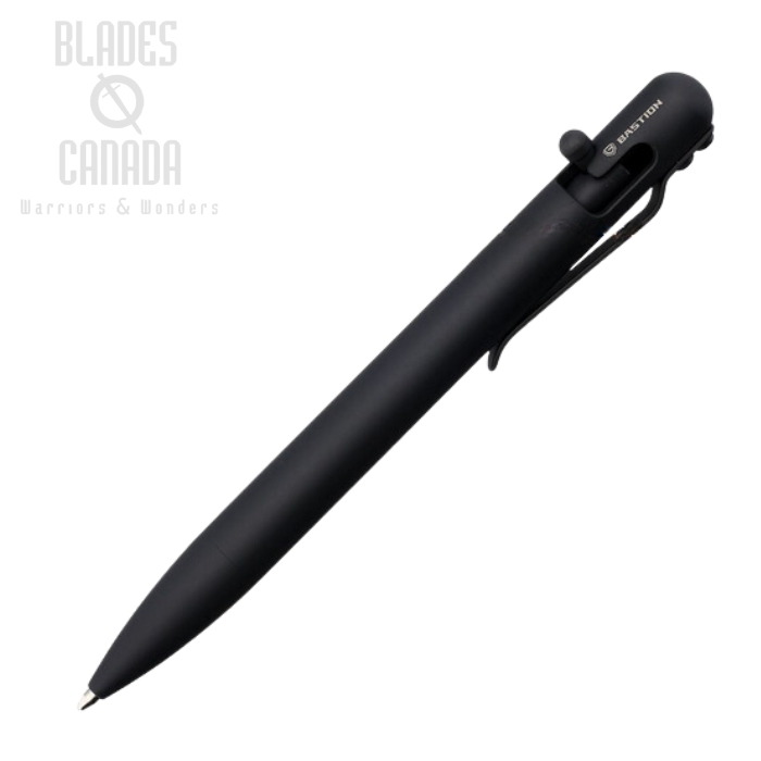 Bastion Bolt Action Pen, Zirconium w/ Titanium Pocket Clip, BSTN260