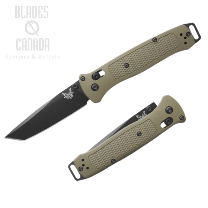 (Coming Soon)Benchmade Bailout Tanto Folding Knife, S30V Black, Grivory Ranger Green, 537BK-06