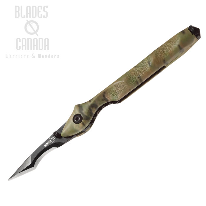 Boker Plus Urban Survival Camo Folding Knife, 440C, Aluminum, 01BO047CAMO