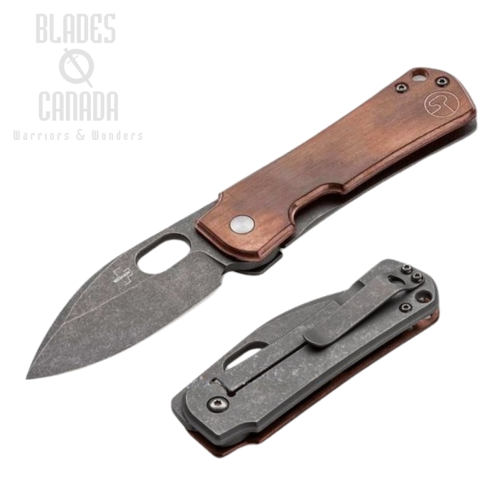 Boker Plus Gust Framelock Folding Knife, D2, Copper Handle, 01BO146