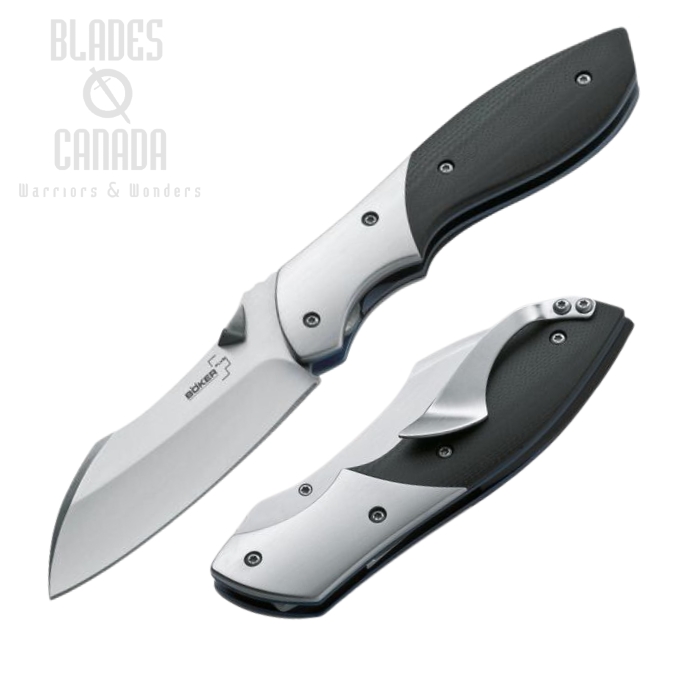 Boker Plus Mini Vanquish Folding Knife, 440C, G10 Black, 01BO150