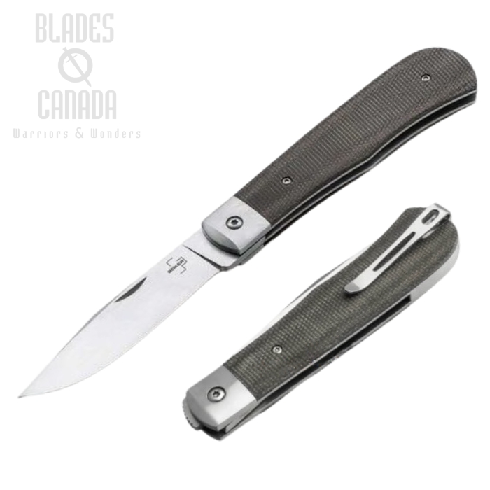 Boker Magnum Bonfire Flipper Folding Knife, D2, Micarta, 01BO182