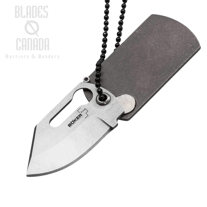 Boker Plus KTK Neck Folding Knife, 440C, Titanium, 01BO210