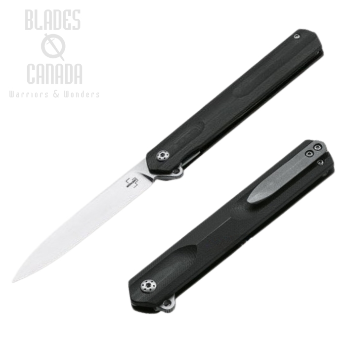 Boker Plus Kyoto Flipper Folding Knife, D2, G10 Black, 01BO241