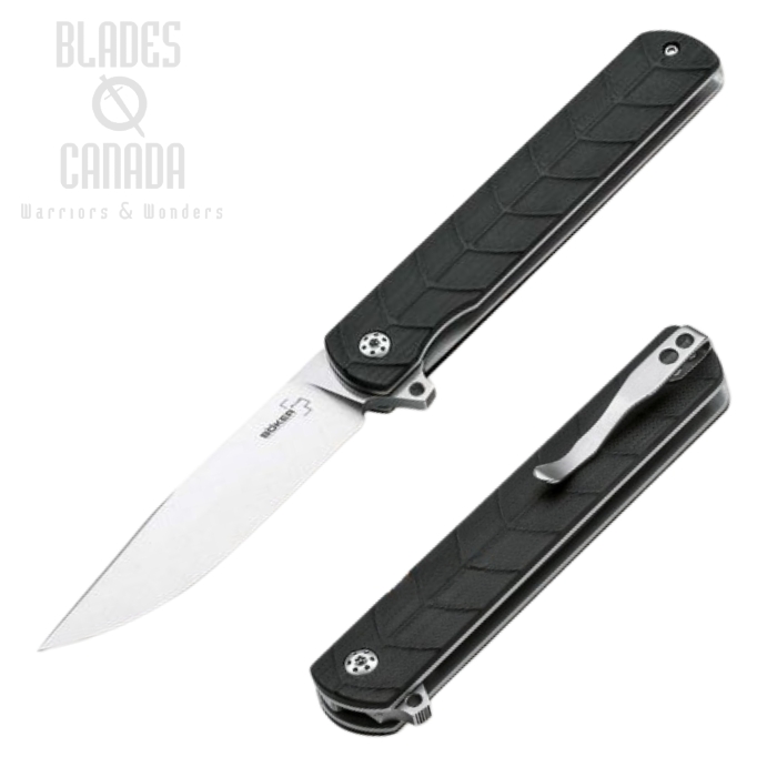 Boker Plus Legion Flipper Folding Knife, G10 Black, 01BO242