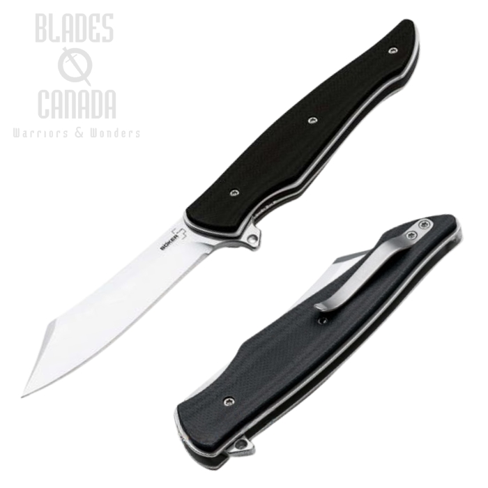 Boker Plus Obscura Flipper Folding Knife, G10 Black, 01BO243