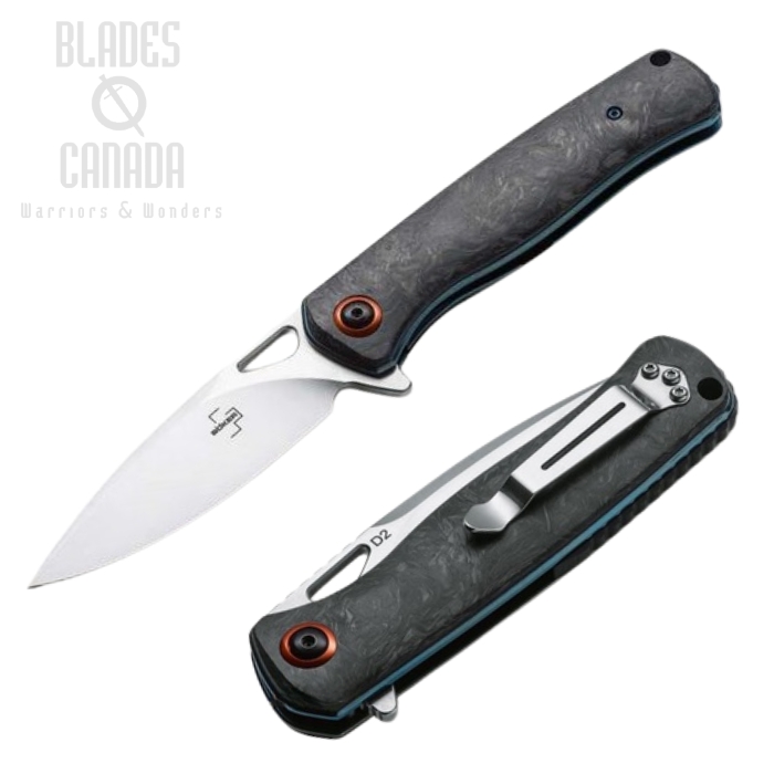 Boker Plus Nebula Flipper Folding Knife, D2, Carbon Fiber Handle, 01BO319