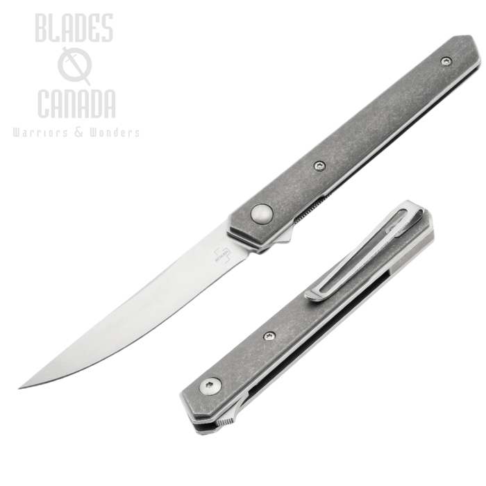 Boker Plus Mini Kwaiken Air Flipper Folding Knife, VG10, Titanium, 01BO326