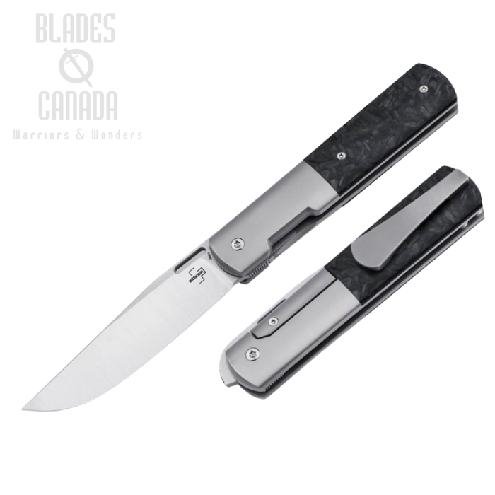 Boker Plus Urban Barlow MCF Framelock Folding Knife, M390, Carbon Fiber/Ti, 01BO490